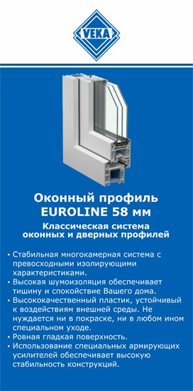 ОкнаВека-кно EUROLINE 58